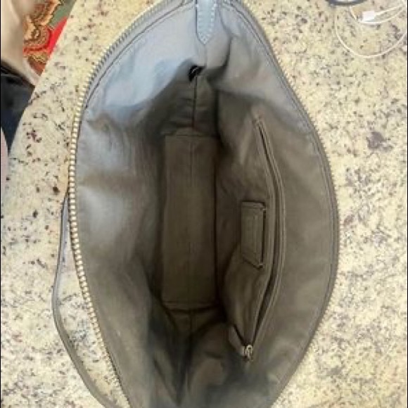 Coach Pewter Polished Pebble Leather Elise Satchel (79316) - Picture 4 of 6